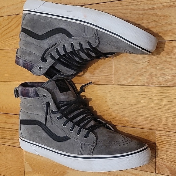 Vans Sk8 Hi MTE Pewter/Plaid - Picture 9 of 11